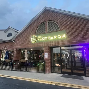 he front of the restaurant