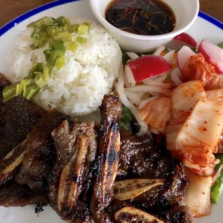 Grilled Beef Short Rib Rice Plate