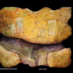 Sandra Brestel "Ascending Deities" Giclee on Board