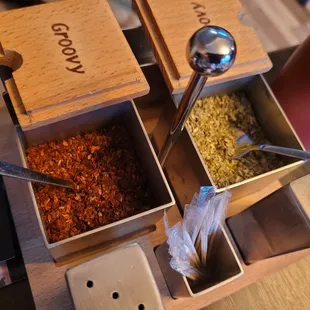 a variety of spices