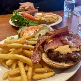 Chipotle Bacon Burger and Bacon Cheeseburger.
