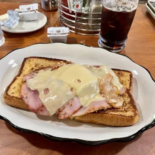 Monte Cristo and Iced Double Espresso