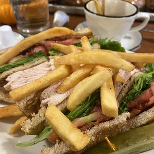 Fresh Turkey Club Sandwich
