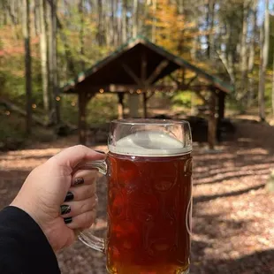 Beer at the pavilion