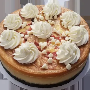 white chocolate raspberry cheesecake
