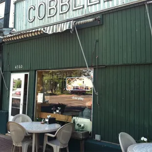 Outdoor seating all summer long.