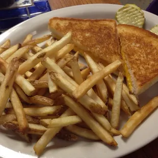 The grilled cheese was good. A staple well cooked.