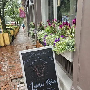 The front of the Cafe and street front on Charles St