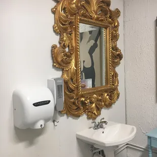a sink and mirror