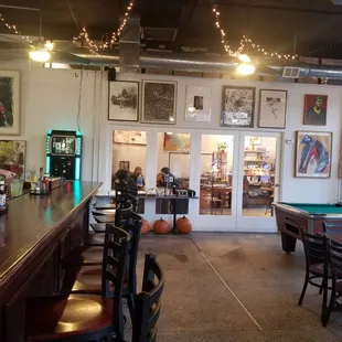 Complete with a pool table and a side meeting room.