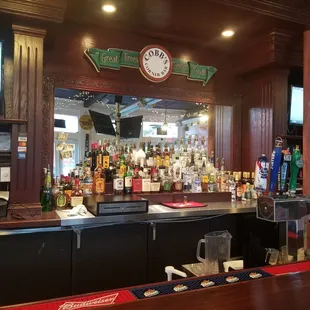 Great looking bar. We chose to sit right here.