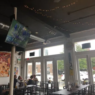 Tvs for watching the game.