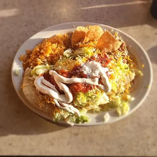 Hard shell Carne asada tacos.