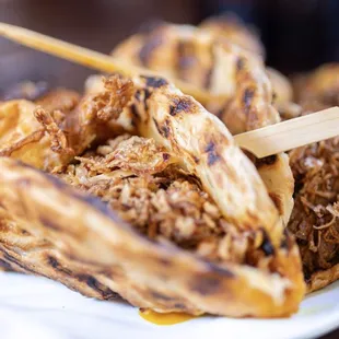 Rendang Roti Wraps (we requested no pickles and no cilantro)