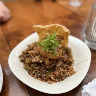 Nasi Goreng with pork belly