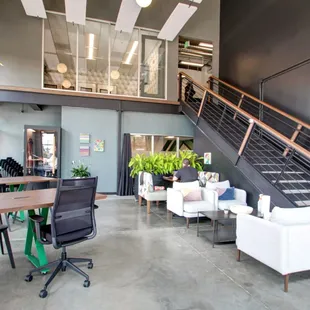 Small Collaborative Area with View of Boardroom above