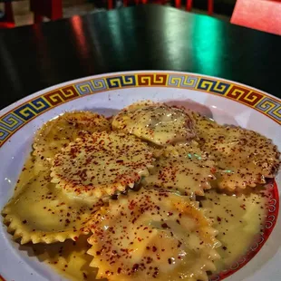 Tomato Egg Ravioli