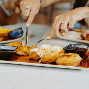 a plate of food