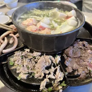 a variety of food items