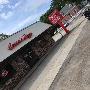 the front of a restaurant