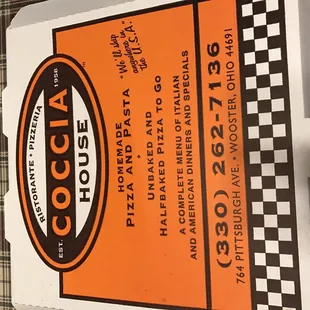 a pizza box