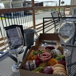 Wine tour provided charcuterie at the first winery of our tour