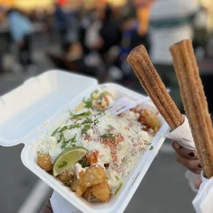 Elote Tots &amp; Churros
