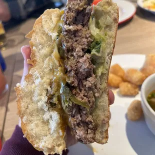 Poblano Queso Burger