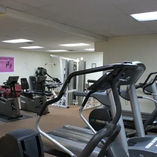 Women's only workout area