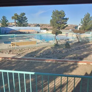 View of the pool area