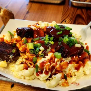 Soul bowl with burnt ends...not bad