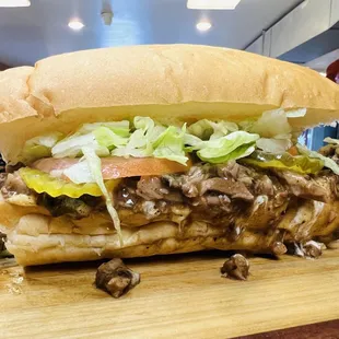a large sub sandwich