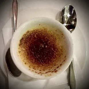 A minuscule Crème Brûlée is quite DELISH!