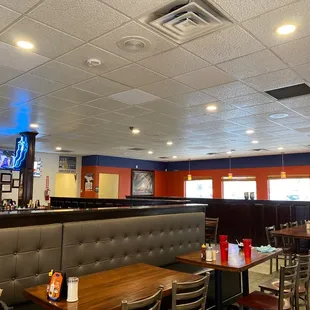 the interior of a restaurant