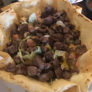 Rib-Eye Steak Taco Salad