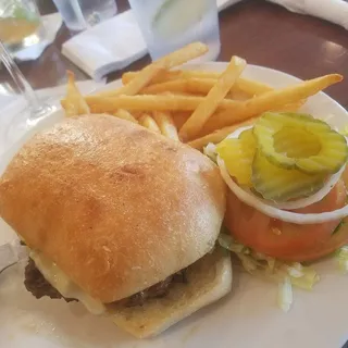 JC Lopez Green Chile Burger