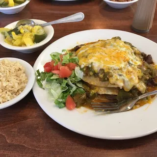 Ribeye Steak Enchilada Plate