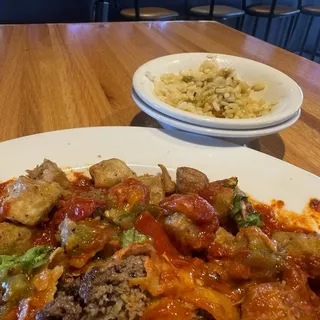 Ground Beef Enchilada Plate