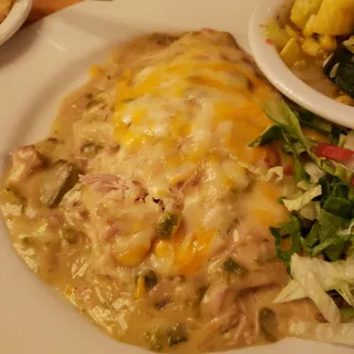 Creamy Chicken Enchilada Plate