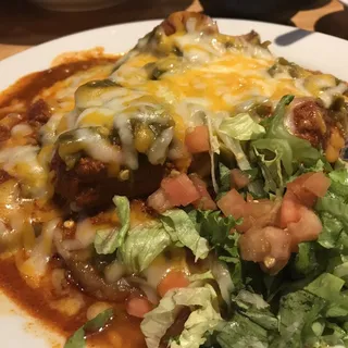 Carne Adovada Relleno Plate