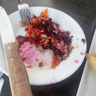 What two yummy enchiladas were... they were delicious.