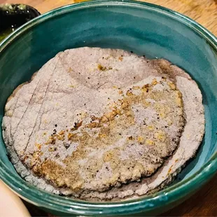 Fresh Pressed Blue Corn Tortillas