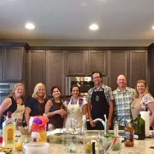 In-home cooking class