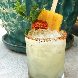 Mango-Tajin Popsicle Margarita