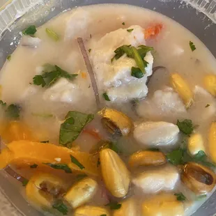 a close up of a bowl of soup