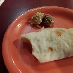 Some of the "dark meat" chicken I pulled out of my salad. Do not order unless you want a giblet salad.