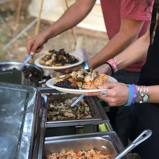 Fajitas with all the fixings during our private chef service.