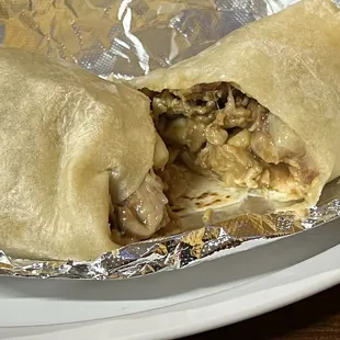 Bean and Cheese Burrito with chicken