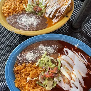 Enchiladas Rojas Platter