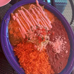 enchiladas suizas (cheese)